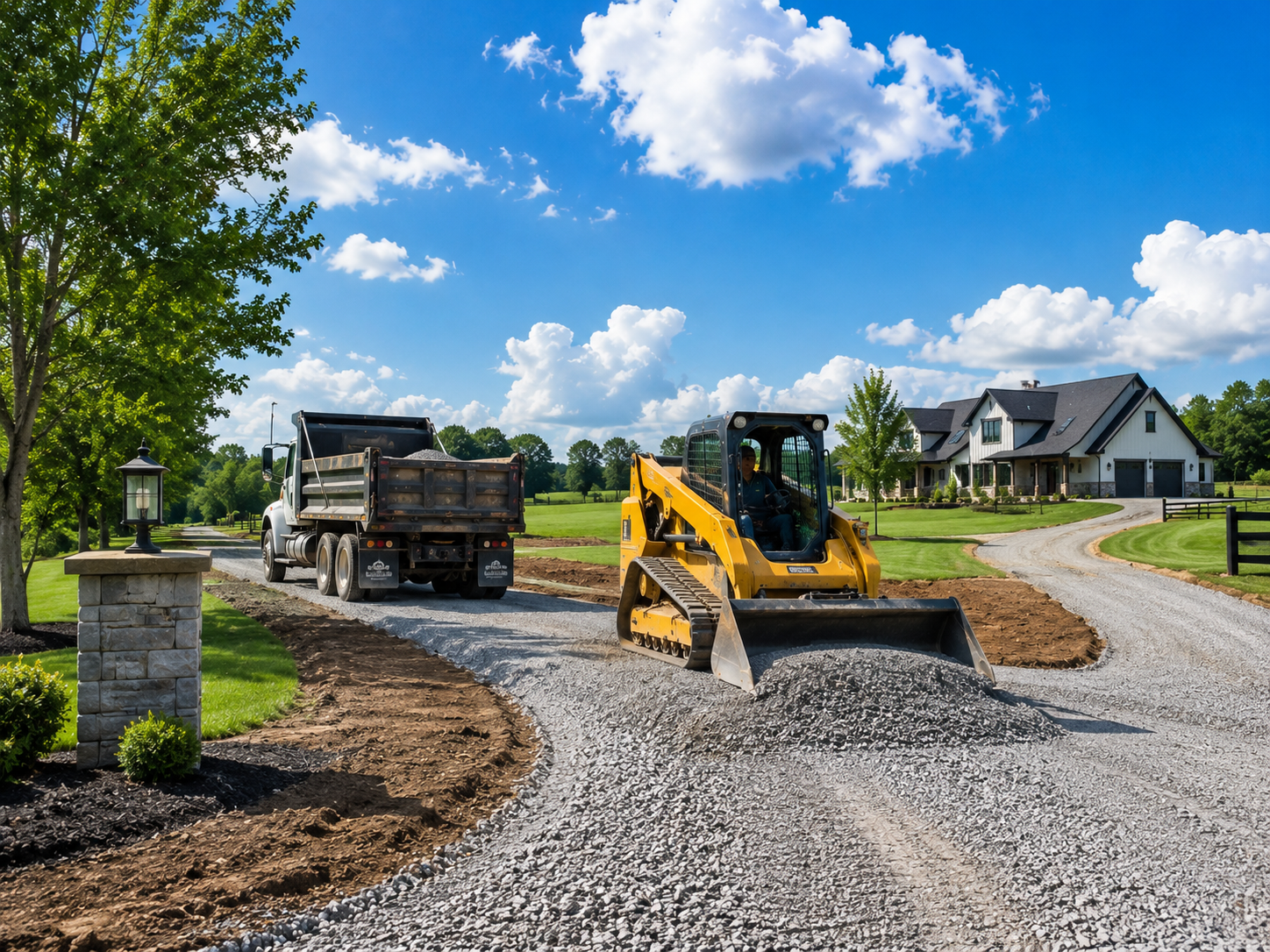 Driveway and property access construction project