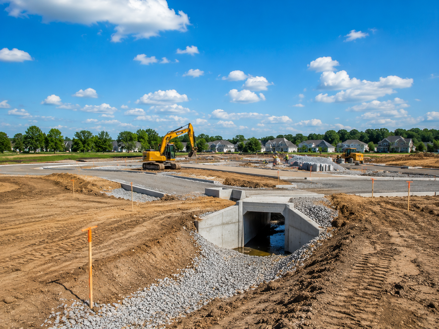 Site development and drainage infrastructure project